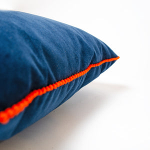 Handmade Royal Blue Velvet Cushions