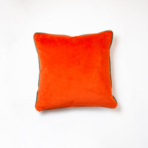 Handmade Burnt Orange Velvet Cushions