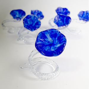 Set of Glass Napkin Holders