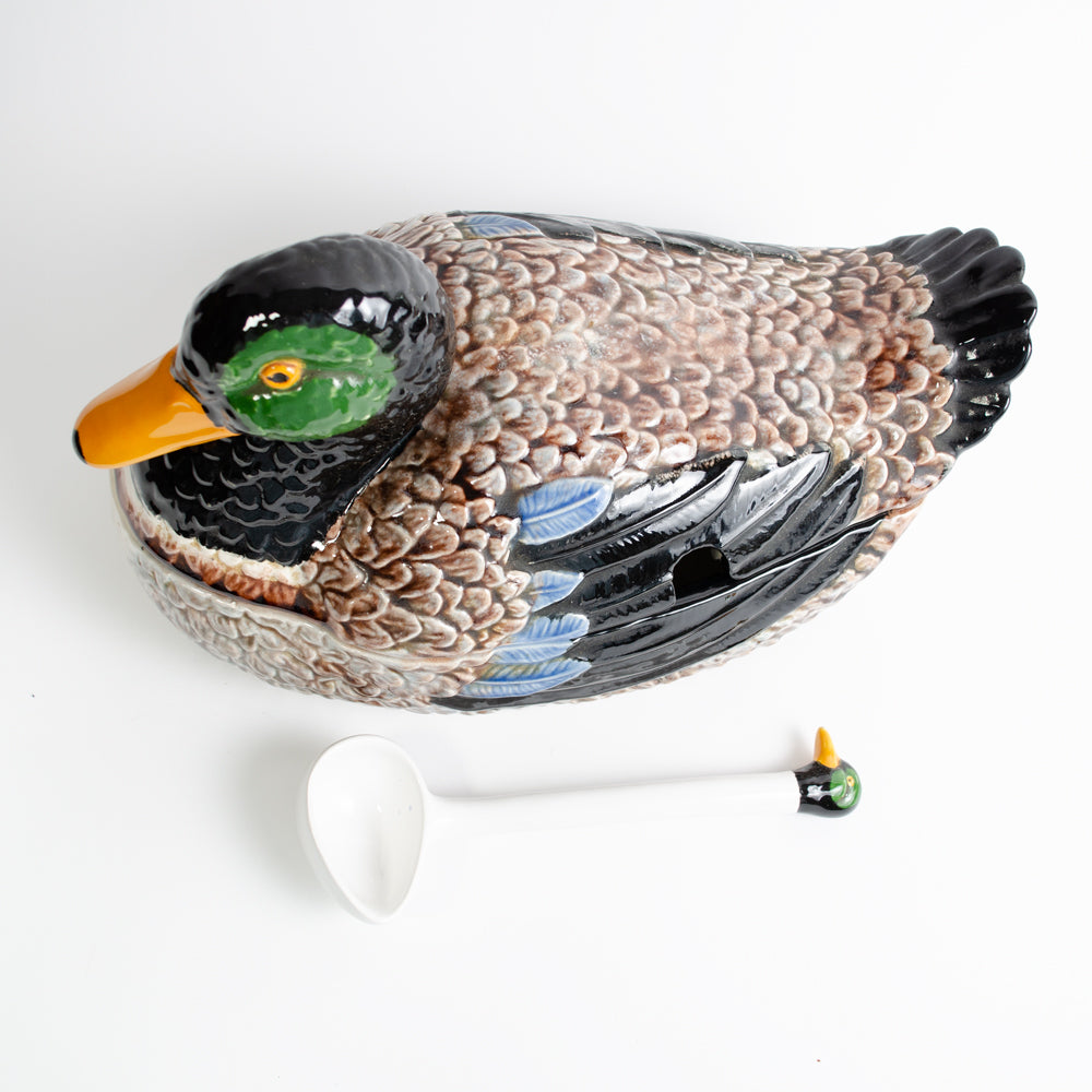 Large Ceramic Duck Serving Tureen