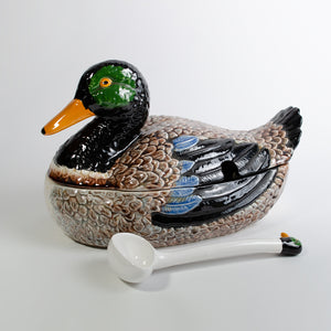 Large Ceramic Duck Serving Tureen