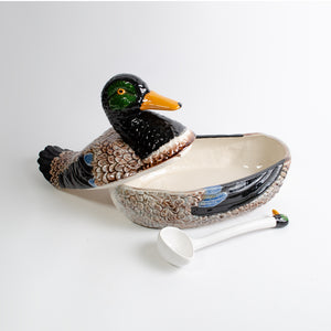 Large Ceramic Duck Serving Tureen