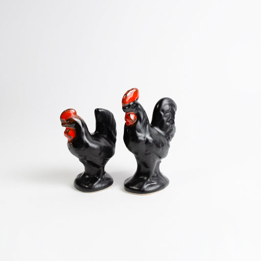 Vintage Rooster Salt & Pepper Shakers
