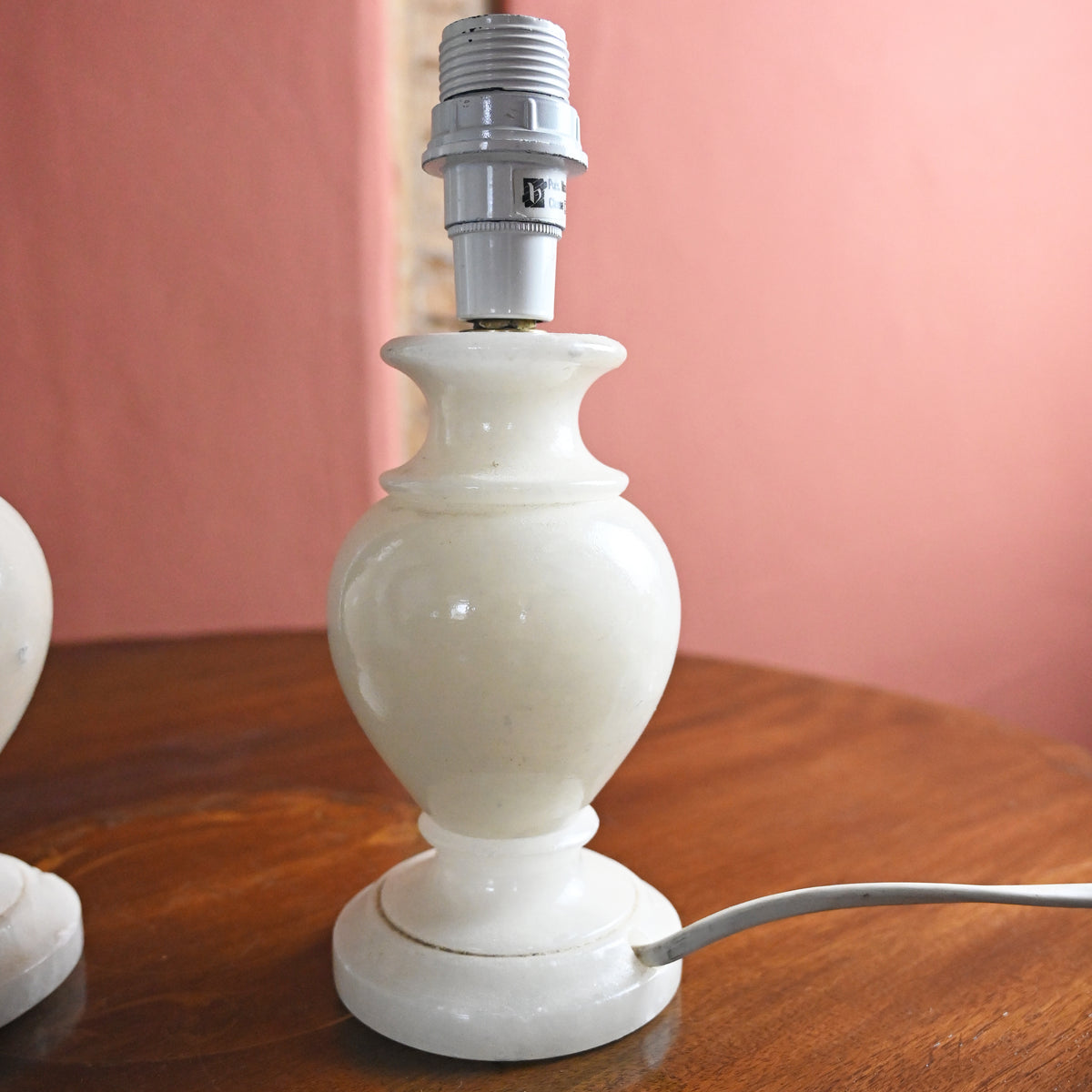 Pair of Marble table lamp bases