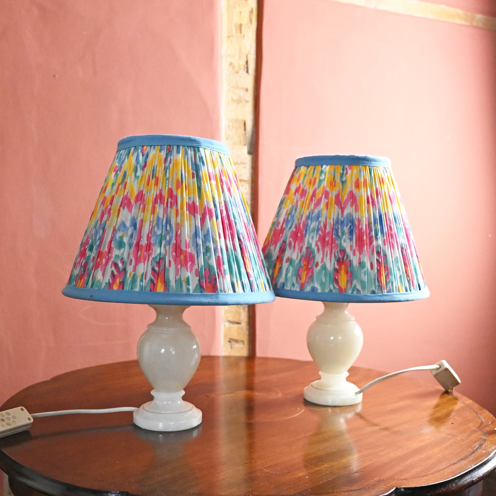 Pair of Marble table lamp bases