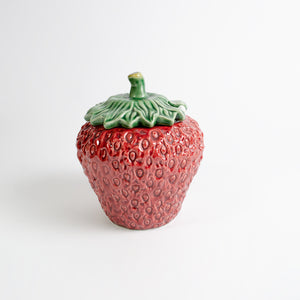 Strawberry Jam Pot and Spoon