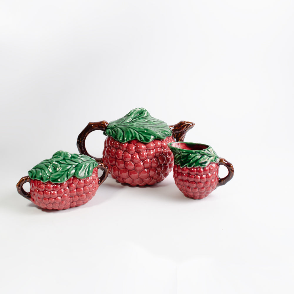 Vintage Raspberry Tea Set