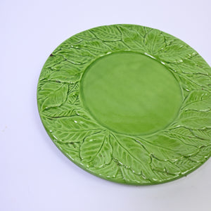 Large Olive Leaf Green Plate