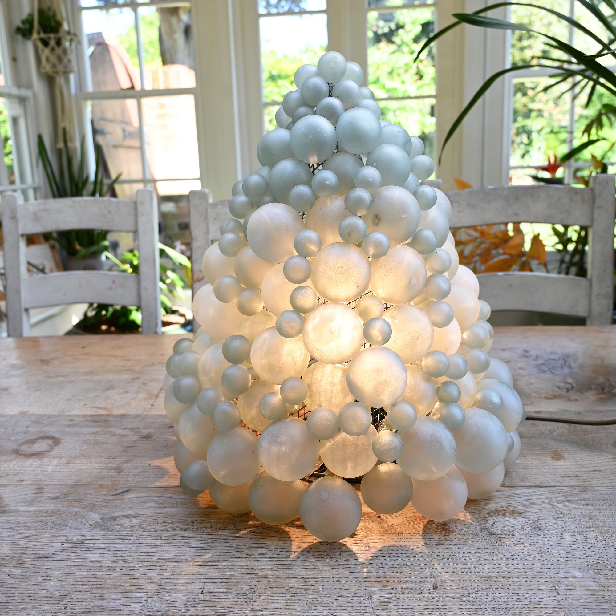 Rare Glass Grape Chandelier