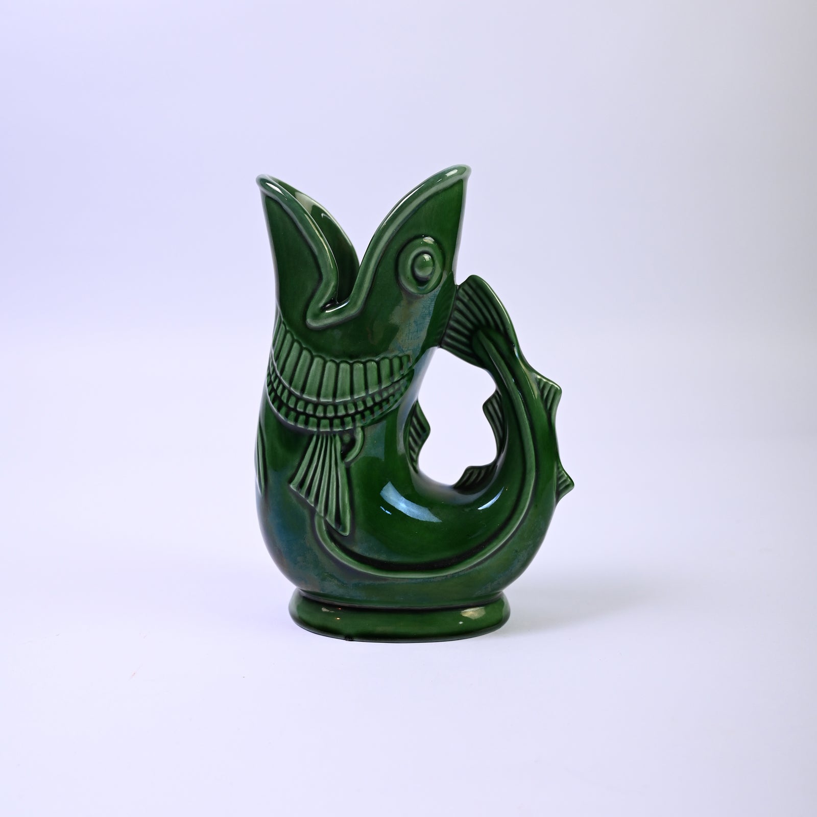 Jade Green Vintage Gluggle Jug