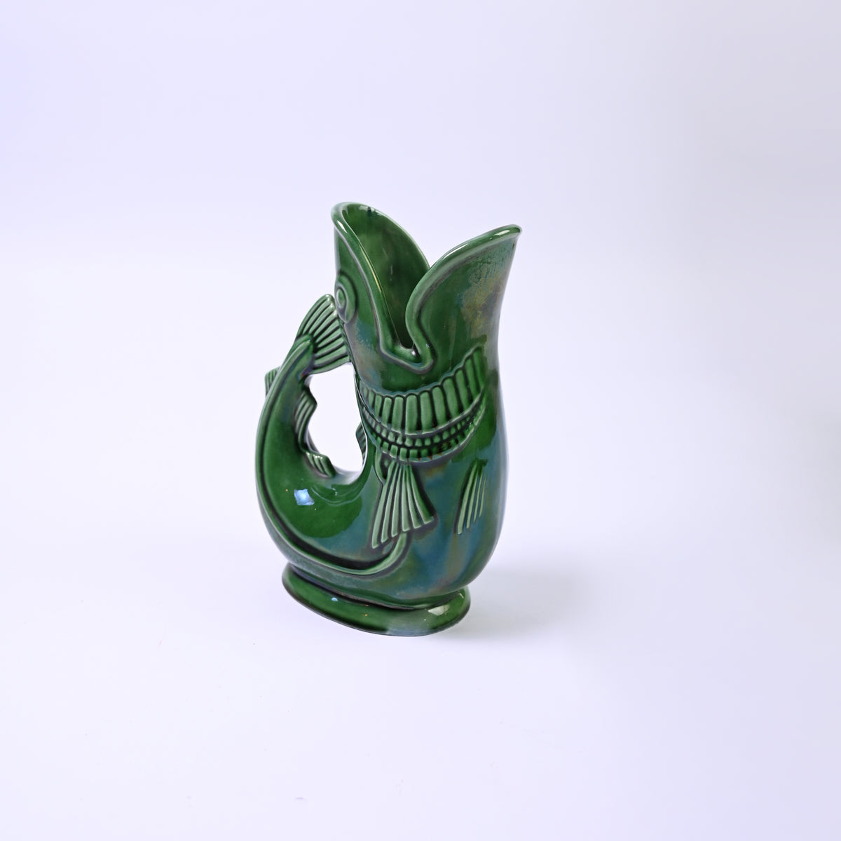 Jade Green Vintage Gluggle Jug