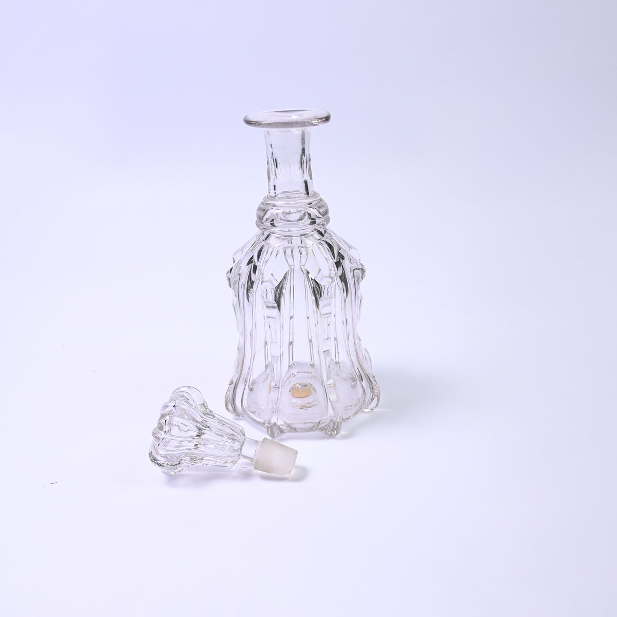 Elegant Cut Glass Decanter