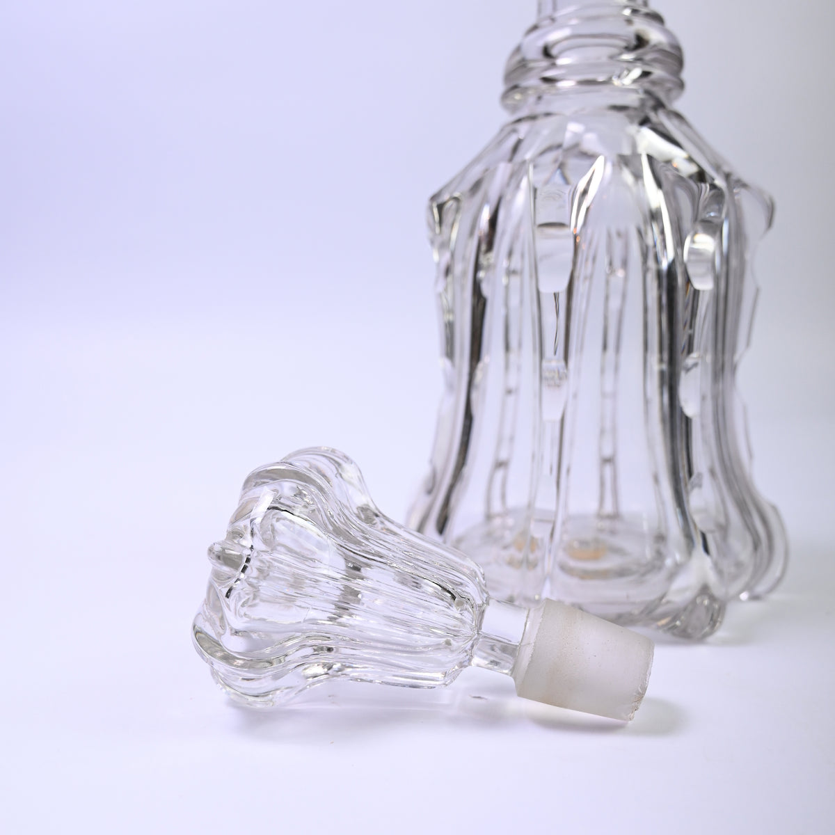 Elegant Cut Glass Decanter