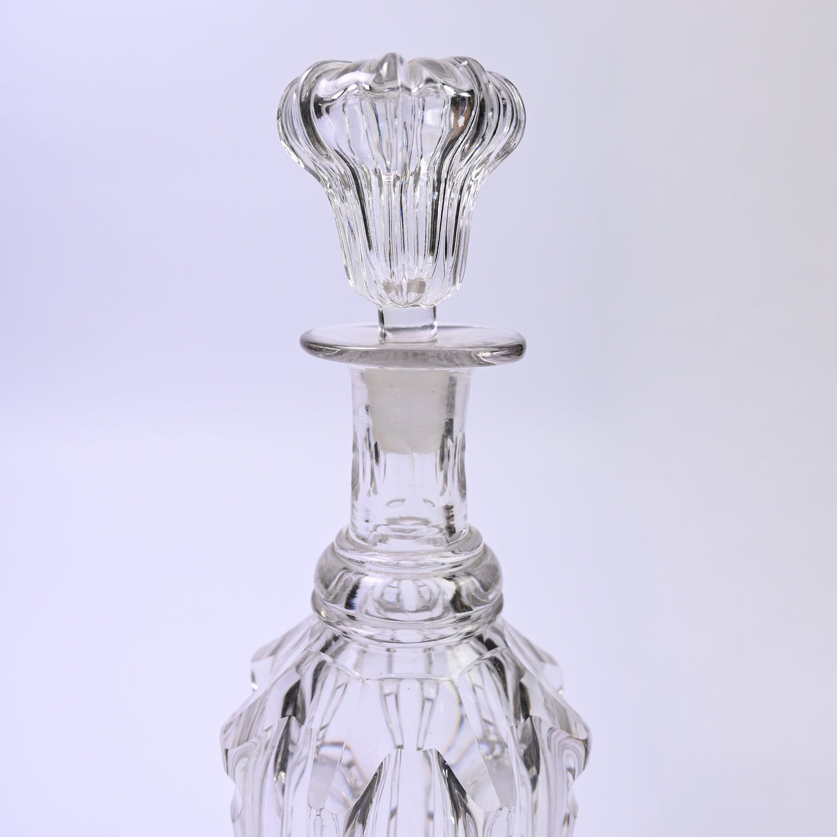Elegant Cut Glass Decanter