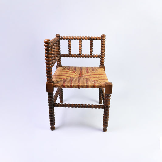 Red Stripped Bobbin Chair