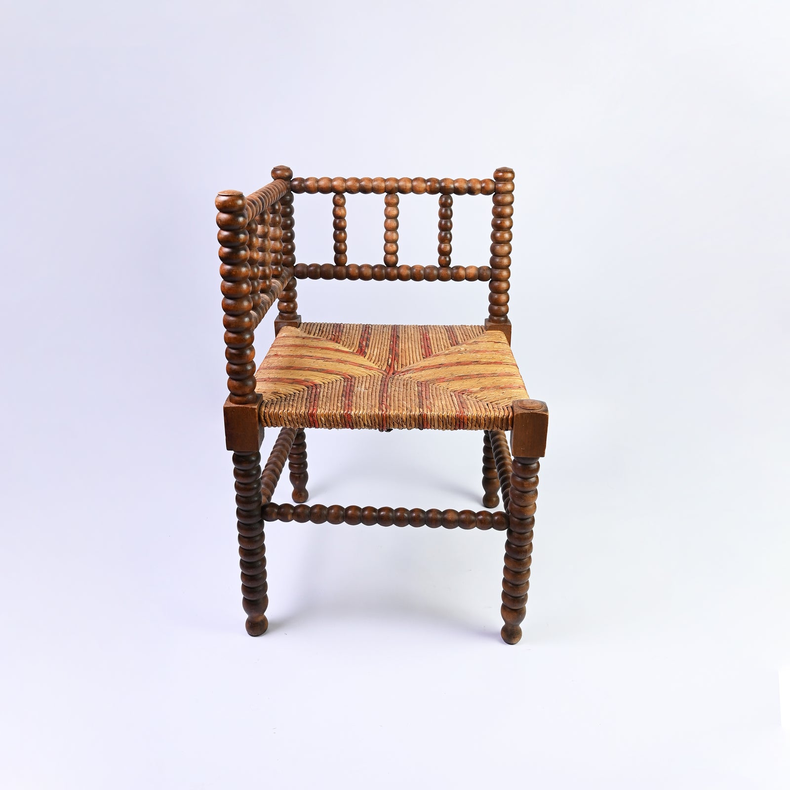 Red Stripped Bobbin Chair