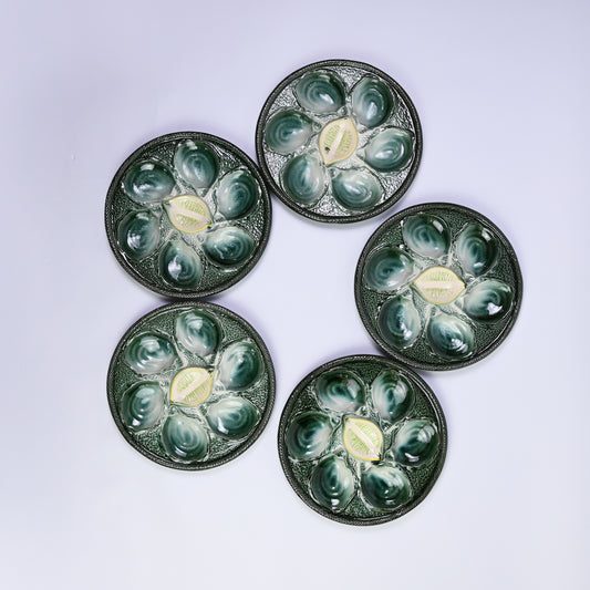 Beautiful Majolica Oyster Plate