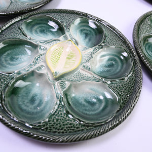 Beautiful Majolica Oyster Plate