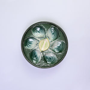 Beautiful Majolica Oyster Plate