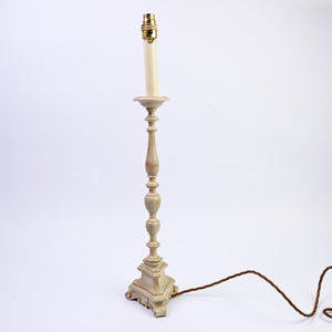Carved Wooden Lamp Stand