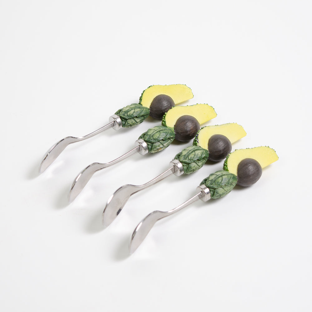Four Avocado Spoons