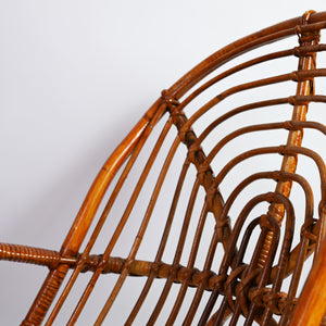 Set of Vintage Bamboo Armchairs