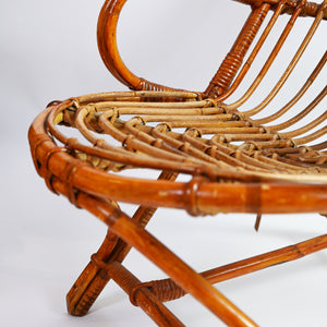 Set of Vintage Bamboo Armchairs