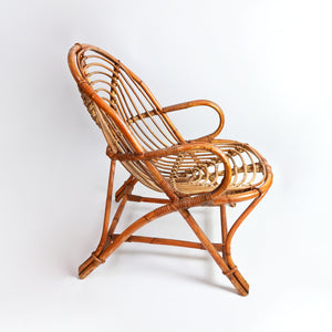 Set of Vintage Bamboo Armchairs
