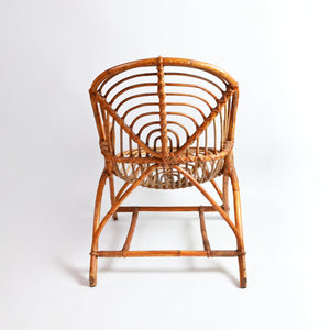 Set of Vintage Bamboo Armchairs