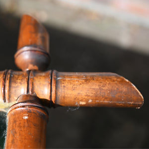 French Vintage  Bamboo Mirror