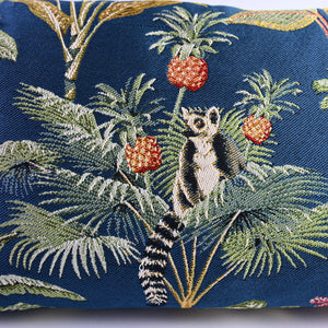 Luxiourious Teal Jungle Cushion