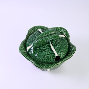 Cabbage Leaf Bowl with Lid
