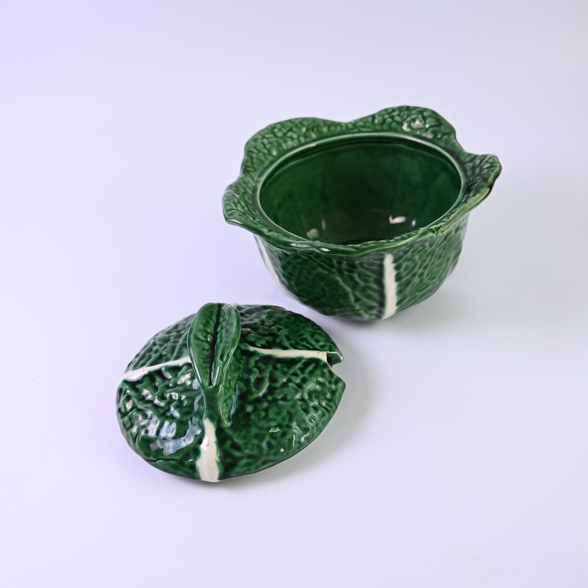 Cabbage Leaf Bowl with Lid