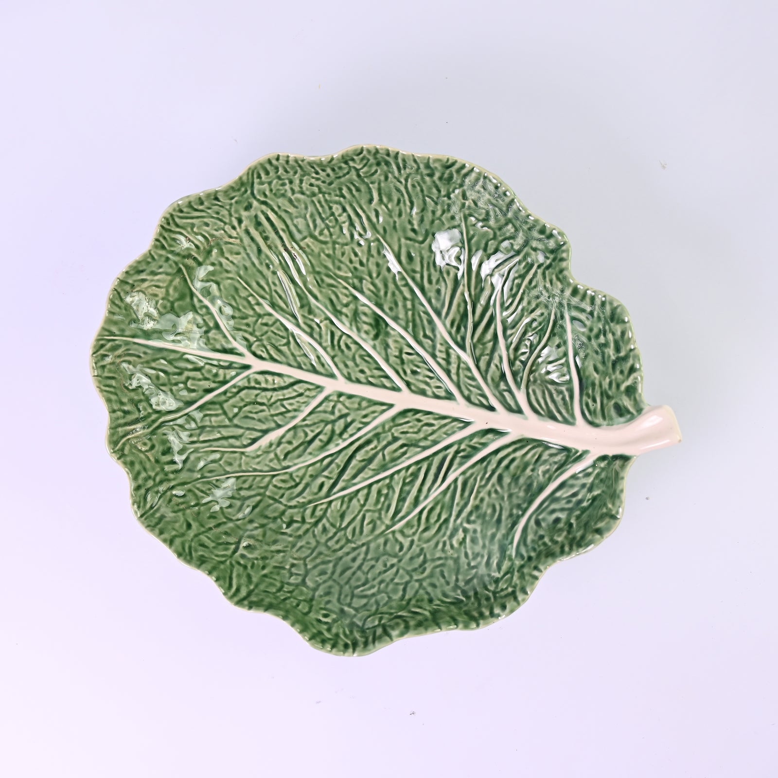 Large Cabbage Leaf Serving Bowl