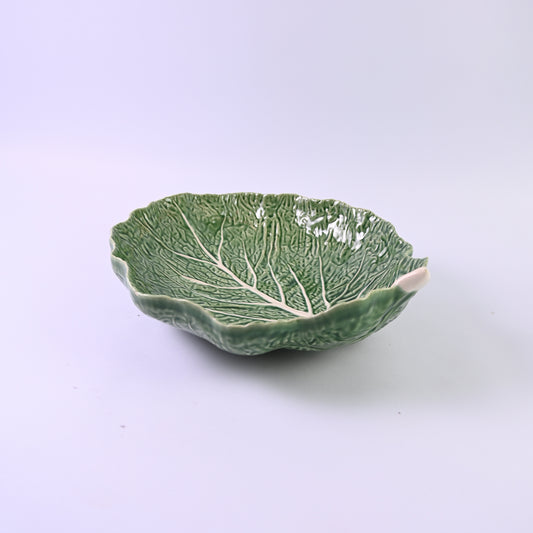 Large Cabbage Leaf Serving Bowl