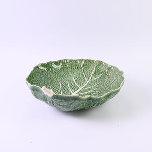 Large Cabbage Leaf Serving Bowl