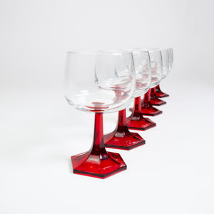 Set Berry Red Glasses