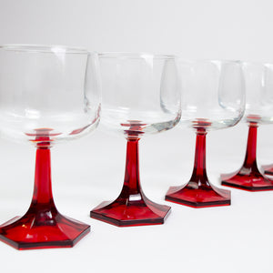 Set Berry Red Glasses