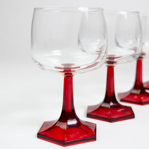 Set Berry Red Glasses