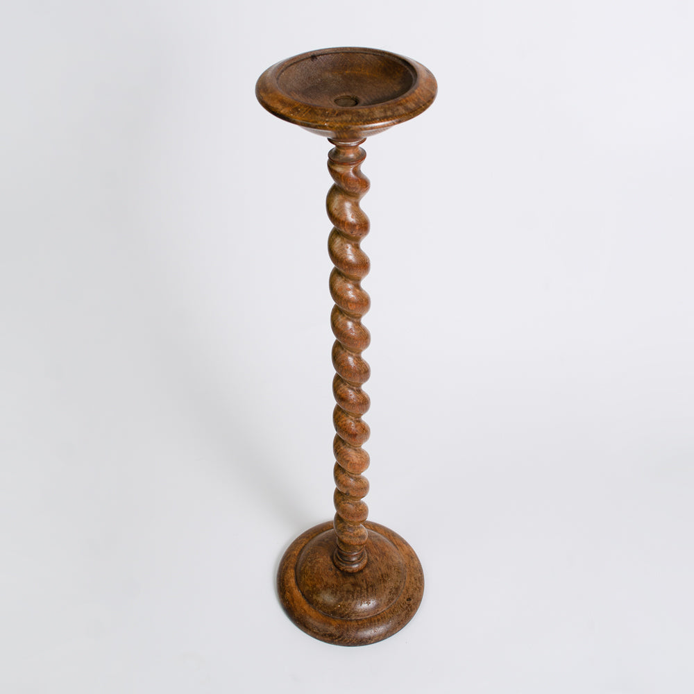 Large Vintage Barley Twist Candle Holder