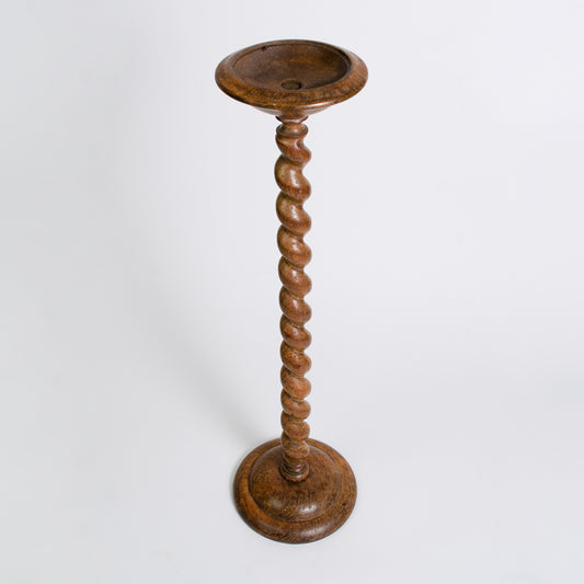 Large Vintage Barley Twist Candle Holder