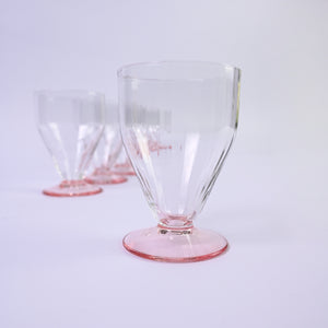 Pink Dessert Glasses Set