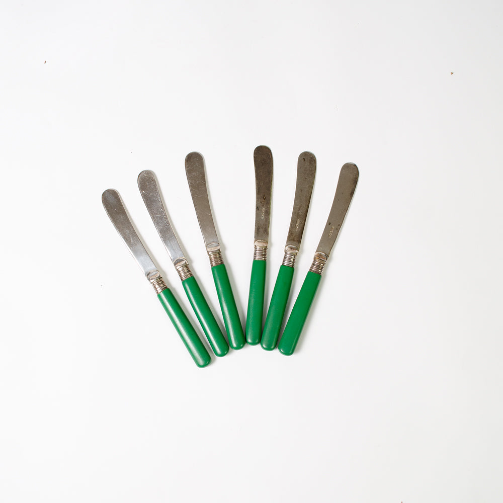 Set of  Emerald Green Knives