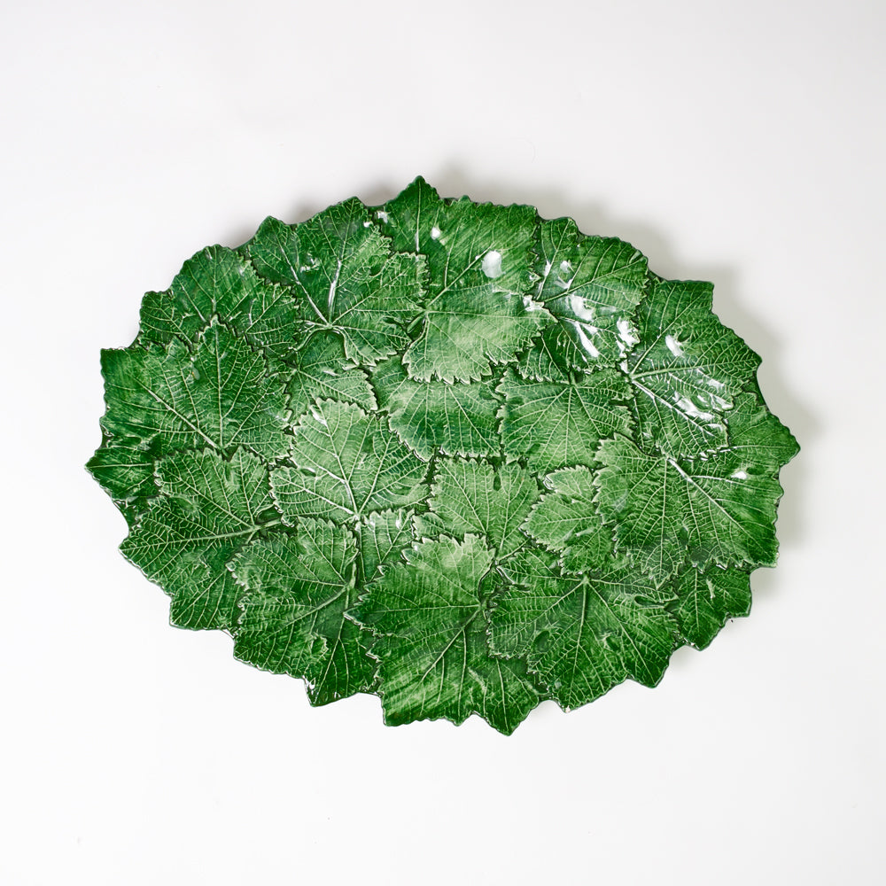 Large Italian Leaf Serving Platter