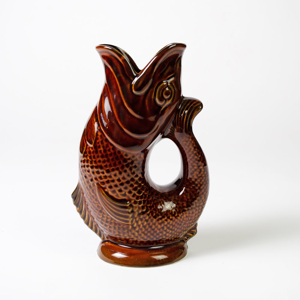 Tan Vintage Gluggle Jug