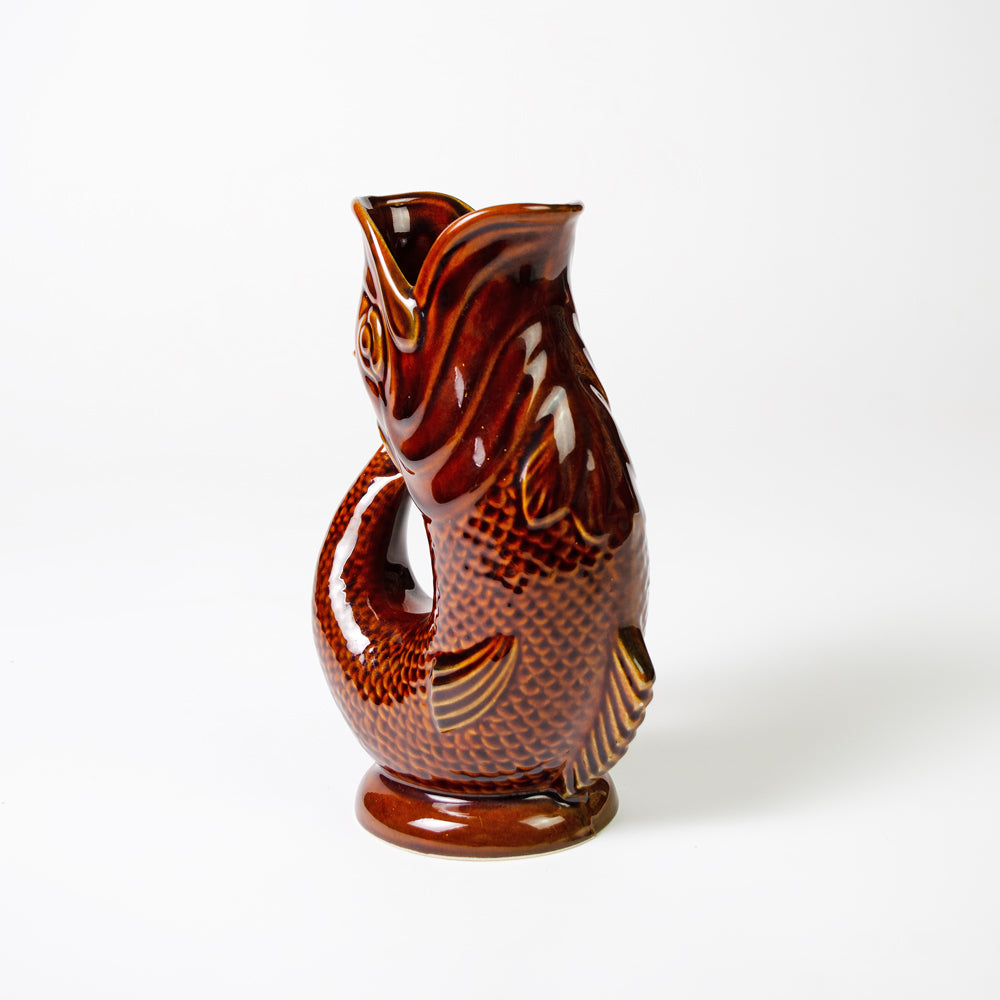 Tan Vintage Gluggle Jug