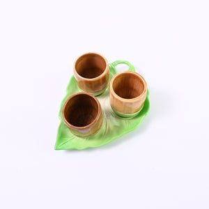 Acorn Egg Cups and Plate Set