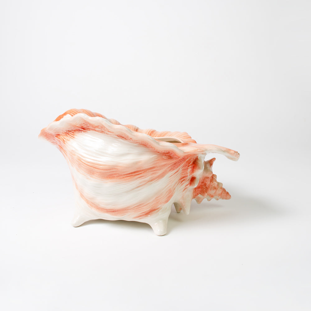 Large Vintage Conch Shell Planter