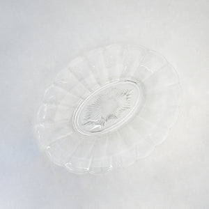 Large Glass Oval Serving Plate