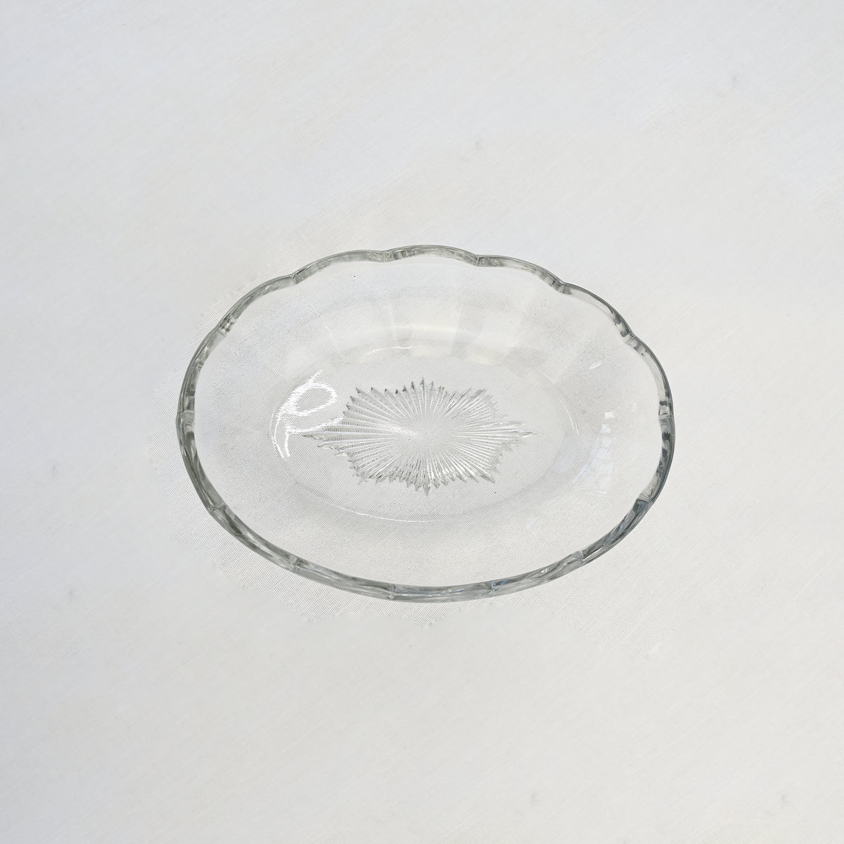 Small Oval Glass Bowl